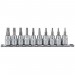 Draper TX-STAR Socket Bit Set, 3/8\" Sq. Dr., 48mm (10 Piece)