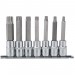 Draper TX-STAR Security Socket Bit Set, 1/2\" Sq. Dr., 100mm (7 Piece)