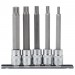 Spline Socket Bit Set, 3/8\" Sq. Dr. (5 Piece)