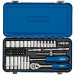 Metric Socket Set in Metal Case, 1/4\" Sq. Dr. (45 Piece)