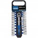 Combined MM/AF Socket and Ratchet Set, 3/8\" Sq. Dr. (22 Piece)