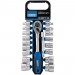 Metric Socket and Ratchet Set, 1/2\" Sq. Dr. (19 Piece)