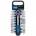 Combined MM/AF Socket and Ratchet Set, 1/2\" Sq. Dr. (20 Piece)