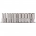 Deep Socket Set on Metal Rail, 1/2\" Sq. Dr. (12 Piece)
