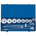 Metric Socket Set in Metal case, 1\" Sq. Dr. (13 Piece)