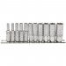 Imperial Deep Socket on Metal Rail, 1/4\" Sq. Dr. (11 Piece)