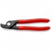 KNIPEX 95 11 165 Cable Shears plastic coated burnished, 165mm