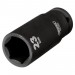 Draper Hi-TORQ Deep Impact Socket, 1/2\" Sq. Dr., 23mm