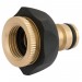Brass and Rubber Tap Connector, 1/2 - 3/4\"