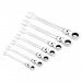 Draper HI-TORQ Metric Flexible Head Ratcheting Combination Spanner Set (7 Piece)