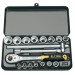 Elora Metric Socket Set, 3/8\" Sq. Dr. (18 Piece)