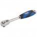 60 Tooth Micro Head Reversible Soft Grip Ratchet, 1/4\" Sq. Dr.