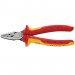KNIPEX 97 78 180 SB Crimping Pliers for wire ferrules insulated with multi-component grips, VDE-tested, 180mm