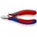 KNIPEX 77 02 115 Electronics Diagonal Cutter with box joint with multi-component grips, 115mm