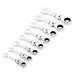 Draper HI-TORQ Metric Stubby Flexible Head Ratchet Combination Spanner Set (8 Piece)