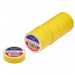 Yellow PVC Electrical Insulation Tape, 19mm x 20m (Pack of 10)