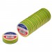 Green/Yellow PVC Electrical Insulation Tape, 19mm x 20m (Pack of 10)