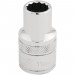 Draper HI-TORQ 12 Point Socket, 1/2\" Sq. Dr., 11mm