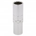 Draper HI-TORQ 12 Point Deep Socket, 1/2\" Sq. Dr., 17mm