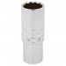 Draper HI-TORQ 12 Point Deep Socket, 1/2\" Sq. Dr., 22mm