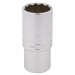Draper HI-TORQ 12 Point Deep Socket, 1/2\" Sq. Dr., 27mm