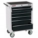 Roller Tool Cabinet, 7 Drawer, 26\", White