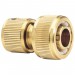 Brass Garden Hose Connector, 3/4\"
