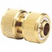 Brass Hose Repair Connector, 3/4\"