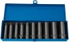 Draper Expert HI-TORQ Metric Deep Impact Socket Set, 1/2\" Sq. Dr. (10 Piece)