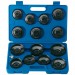 Oil Filter Cup Socket Set, 3/8\" Sq. Dr. (15 Piece)