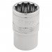 Draper HI-TORQ 12 Point Socket, 3/8\" Sq. Dr., 11/16\"
