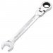 Draper HI-TORQ Metric Flexible Head Ratcheting Combination Spanner, 17mm