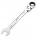 Draper HI-TORQ Metric Flexible Head Ratcheting Combination Spanner, 18mm