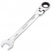 Draper HI-TORQ Metric Flexible Head Ratcheting Combination Spanner, 19mm