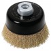 Draper Expert Brassed Steel Crimped Wire Cup Brush, 80mm, M14