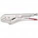 KNIPEX 41 24 225 Straight Jaw Self Grip Pliers, 225mm