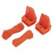 Brick Line and Block Set, 18m, Orange (4 Piece)