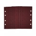 1/3 Sanding Sheets with Hook and Loop, 93 x 190mm, 80 Grit (Pack of 10)