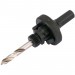 Quick Release Hex. Shank Holesaw Arbor with HSS Pilot Drill for Holesaws 32 - 210mm, 7/16\" Thread
