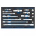 Extension Bar, Universal Joints and Socket Convertor Set 1/4 Drawer EVA Insert Tray (16 Piece)