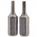 Hexagonal Insert Bit, 2.5mm, 1/4\" Hex, 25mm Long (Pack of 2)