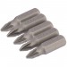 PZ Type Insert Bit, No.1 x 25mm, 1/4\" Hex (Pack of 5)