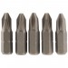 Cross Slot Insert Bit, 1/4\" Hex, 25mm Long, No.2 (Pack of 5)