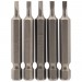 Plain Slot Insert Bit, 3mm, 1/4\" Hex, 50mm Long (Pack of 5)