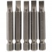 Plain Slot Insert Bit, 5.5mm, 1/4\" Hex, 50mm Long (Pack of 5)