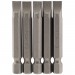 Plain Slot Insert Bit, 6.5mm, 1/4\" Hex, 50mm Long (Pack of 5)