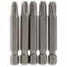 Cross Slot Insert Bit, 1/4\" Hex, 50mm Long, No.3 (Pack of 5)