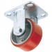 Fixed Plate Fixing Heavy Duty Polyurethane Wheel, 100mm Diameter, S.W.L. 250kg