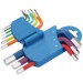 Metric Coloured Short Arm Hex. Key Set (9 Piece)