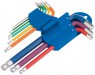 Draper Expert Metric Hex. and Ball End Key Set, Colour Coded (9 Piece)